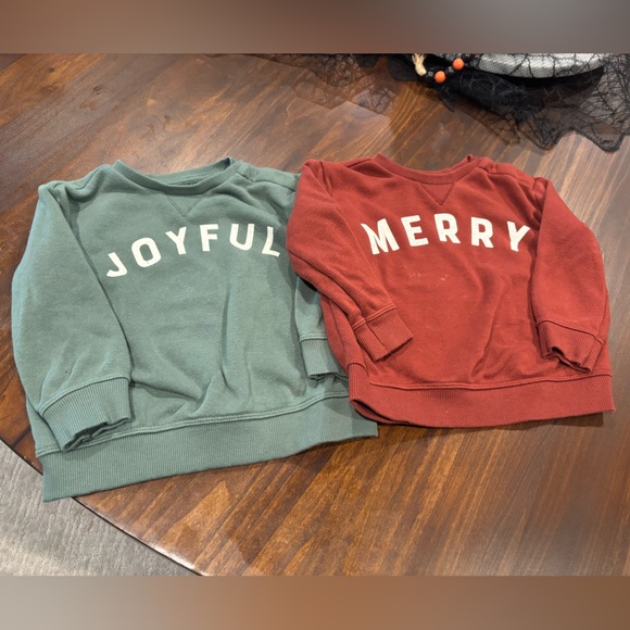 Little Co toddler Christmas sweatshirts - Picture 1 of 4